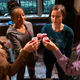 Reneé Rapp, Alyah Chanelle Scott, Pauline Chalamet, Amrit Kaur in The Sex Lives Of College Girls